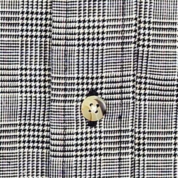 Preswick & Moore Button Down Shirt Men's Medium Houndstooth Quiet Luxury - Picture 5 of 15